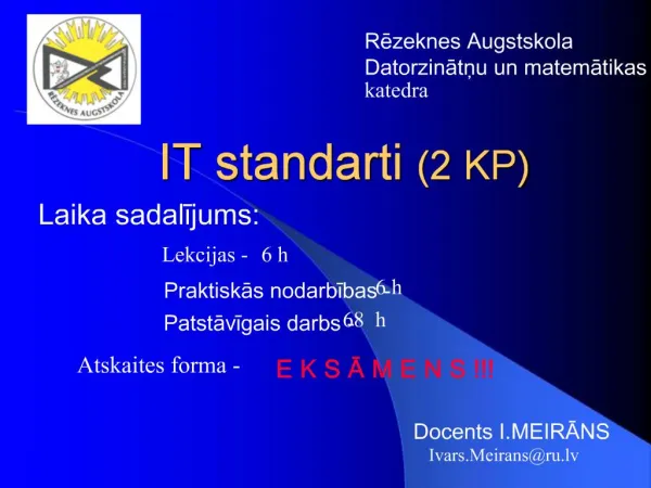 IT standarti 2 KP