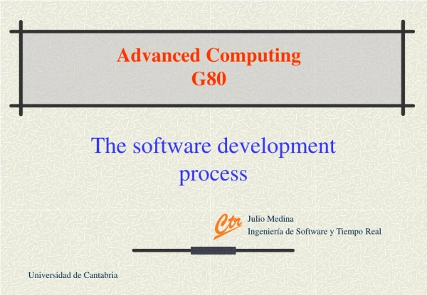 The software development process