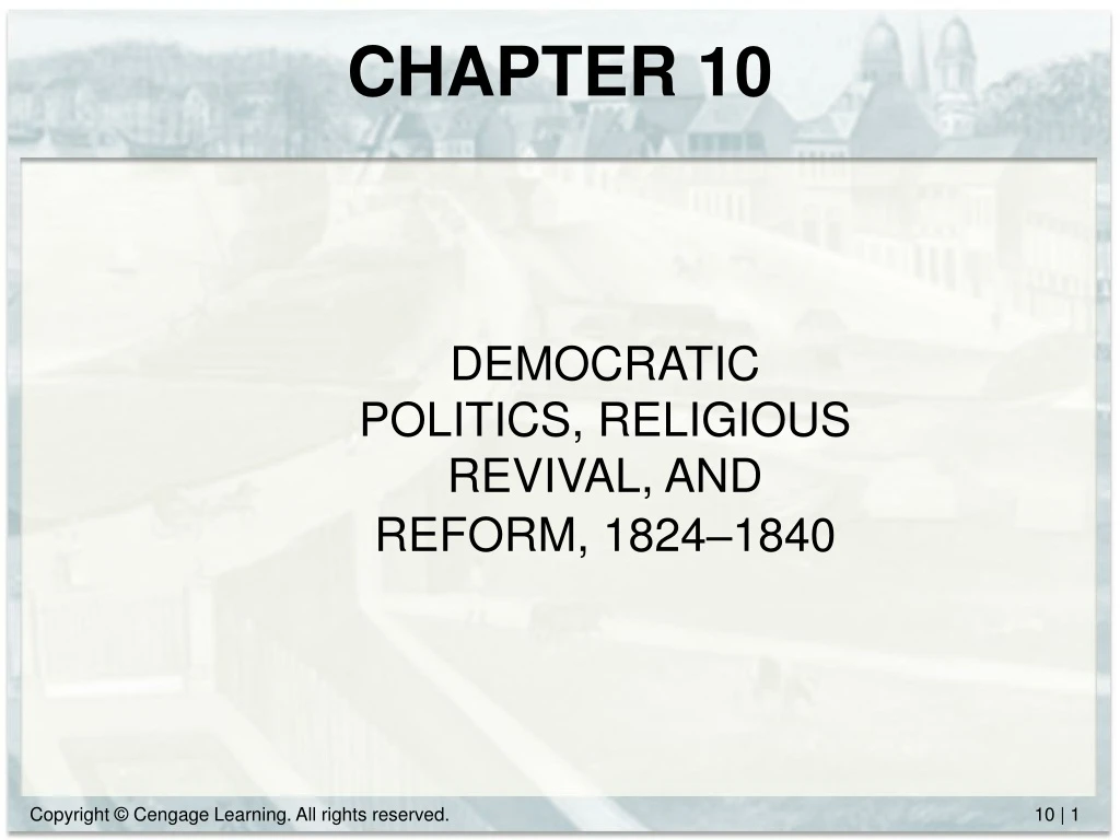 democratic politics religious revival and reform 1824 1840