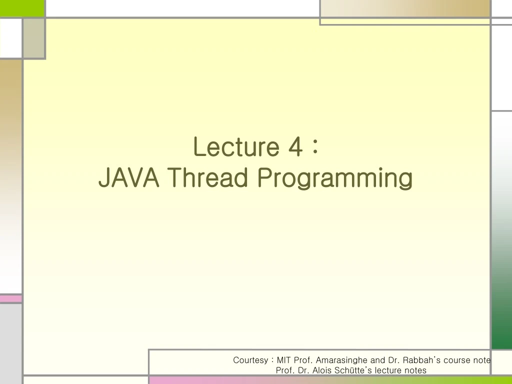 lecture 4 java thread programming