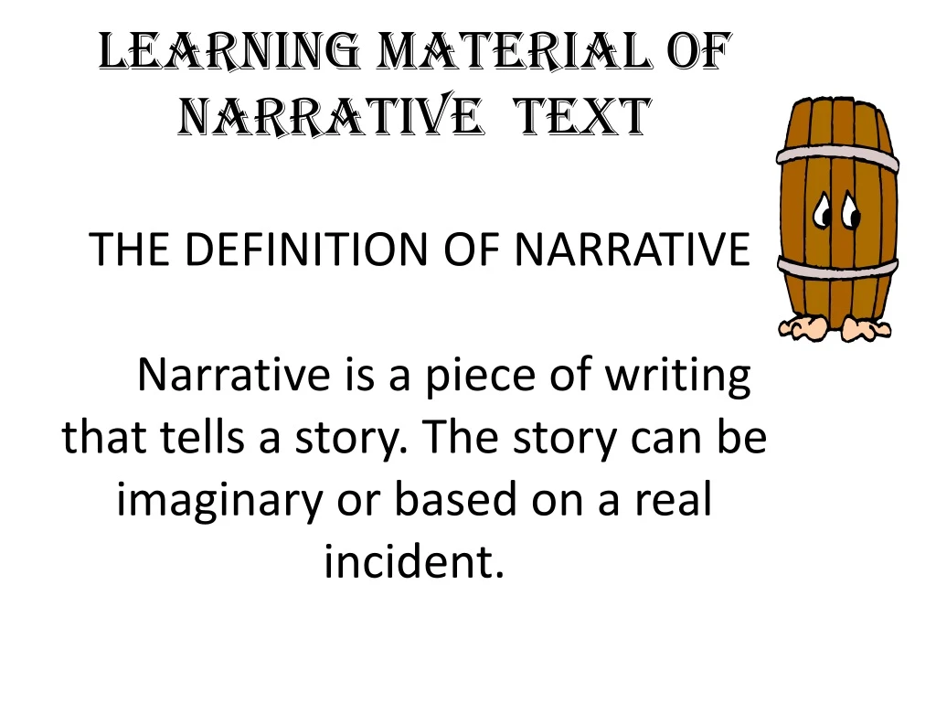 learning material of narrative text