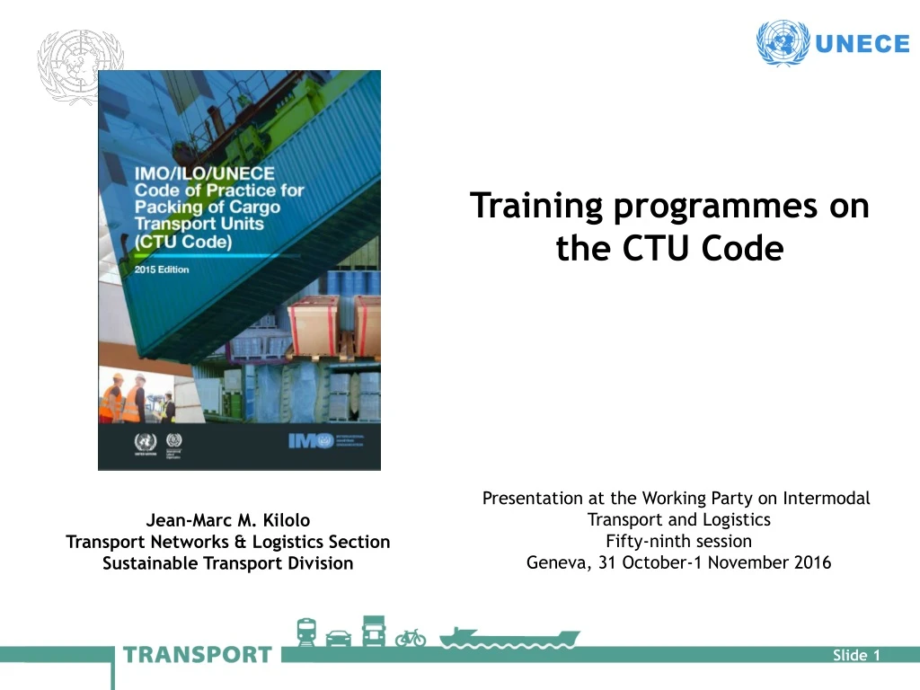 training programmes on the ctu code