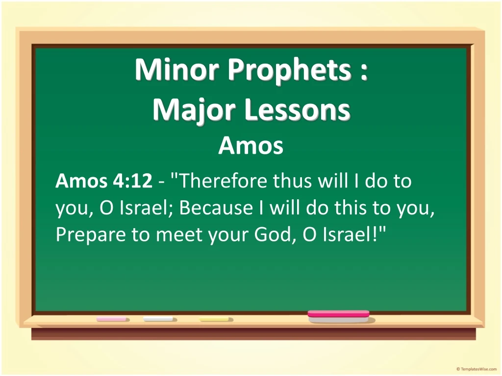 minor prophets major lessons