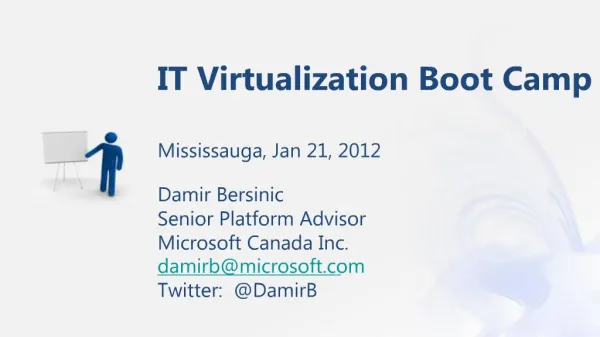 IT Virtualization Boot Camp Mississauga, Jan 21, 2012