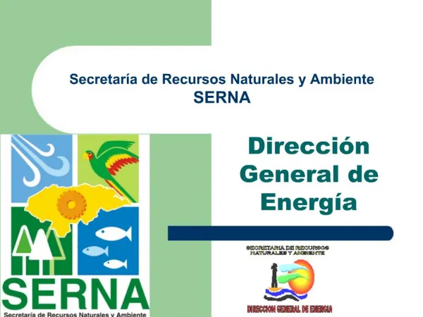 Secretar a de Recursos Naturales y Ambiente SERNA