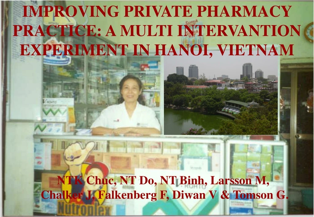 improving private pharmacy practice a multi
