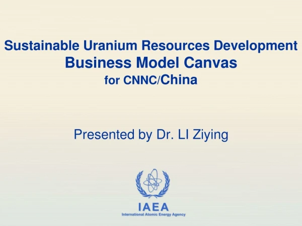 Sustainable Uranium Resources Development Business Model Canvas for CNNC/ China