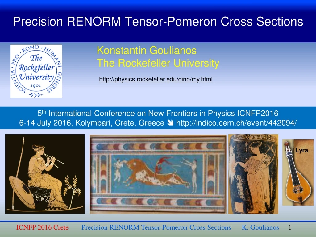 precision renorm tensor pomeron cross sections