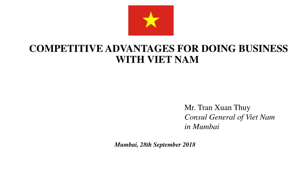 competitive advantages for doing business with viet nam