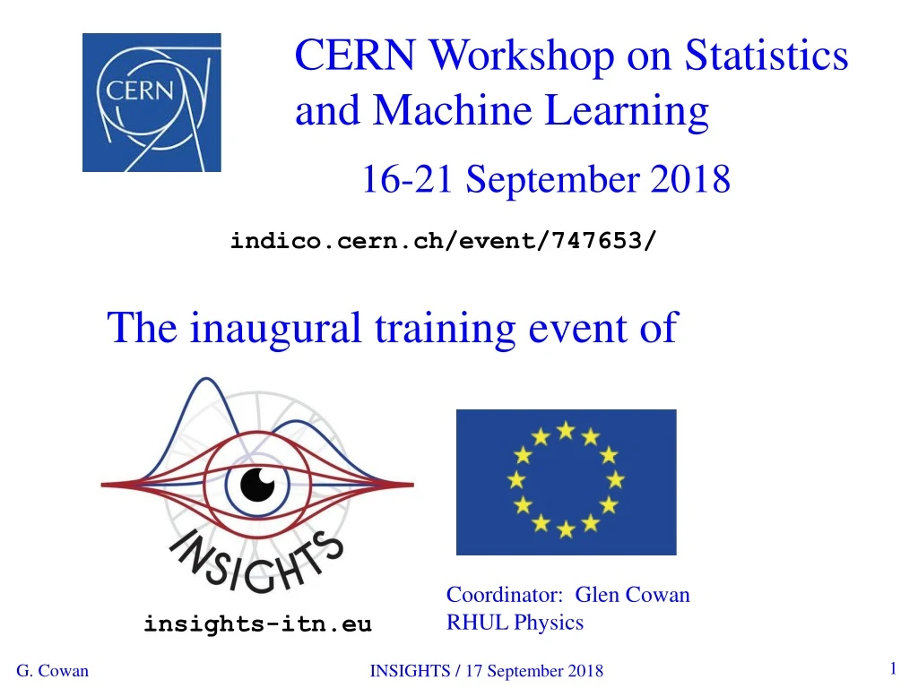 cern workshop on statistics and machine learning
