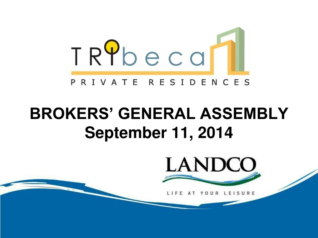 brokers general assembly september 11 2014
