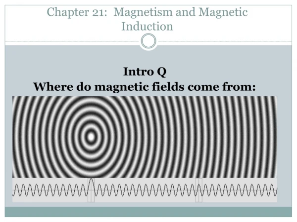 Chapter 21: Magnetism and Magnetic Induction