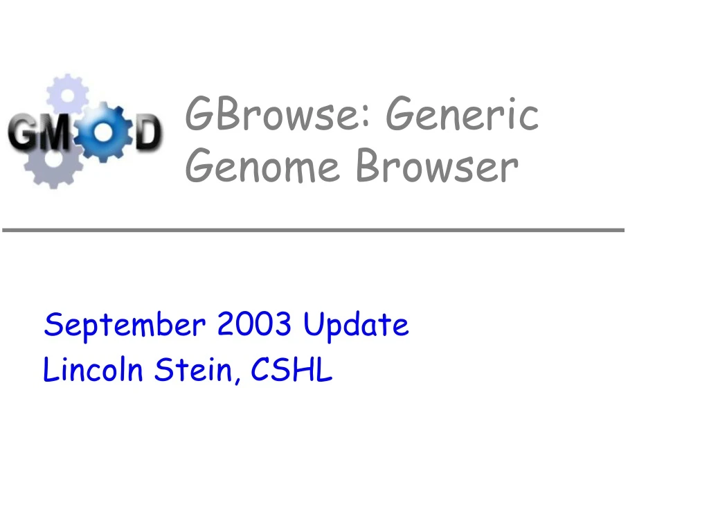 gbrowse generic genome browser