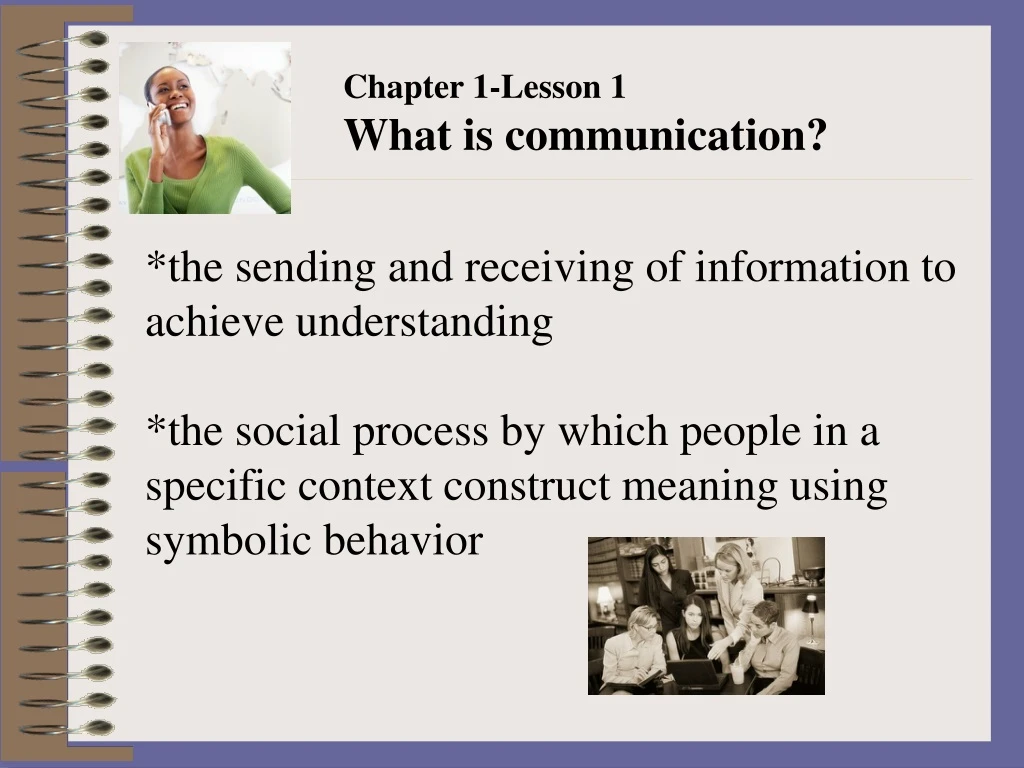 chapter 1 lesson 1 what is communication