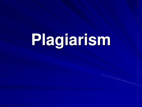 Plagiarism