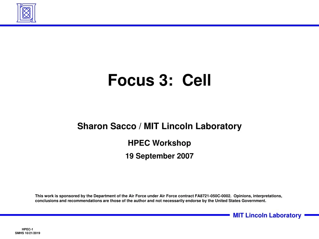 focus 3 cell