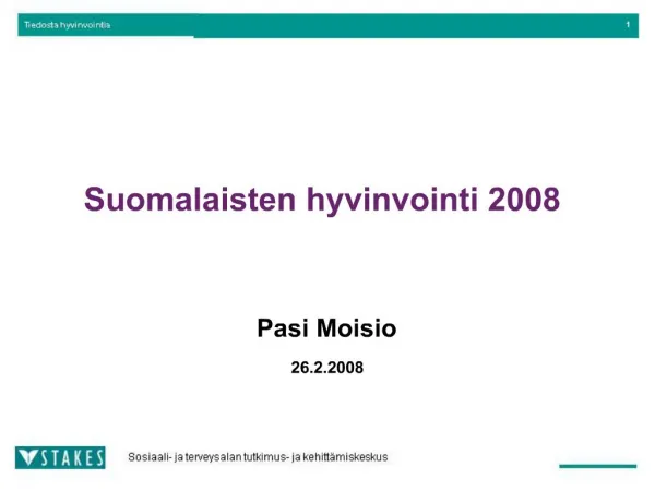 Suomalaisten hyvinvointi 2008