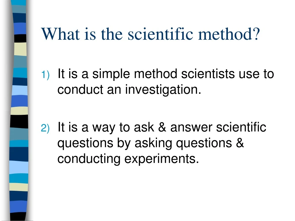 what is the scientific method