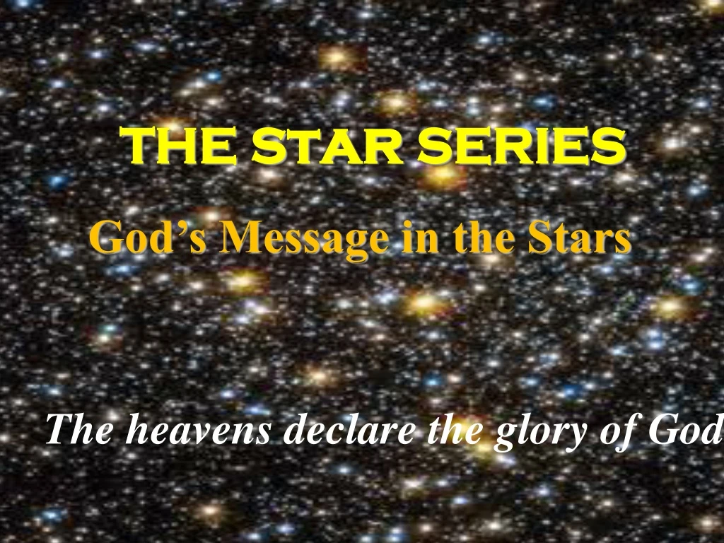 the s t ar series god s message in the stars