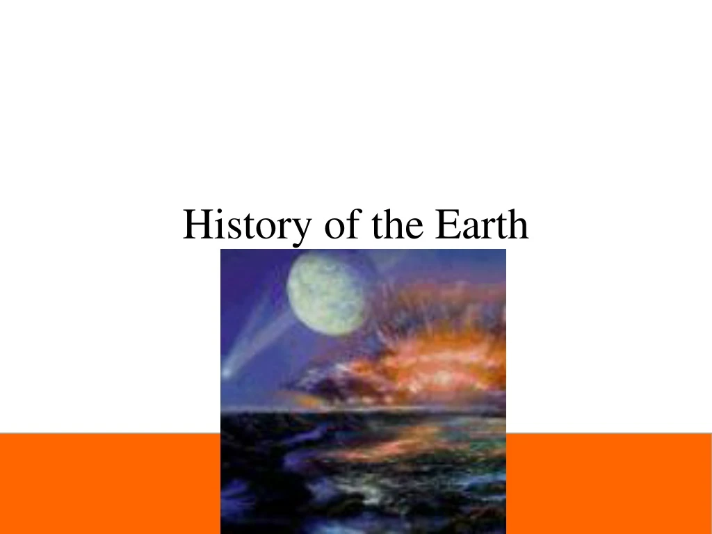 history of the earth