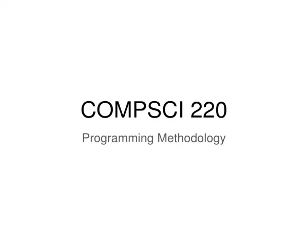 COMPSCI 220