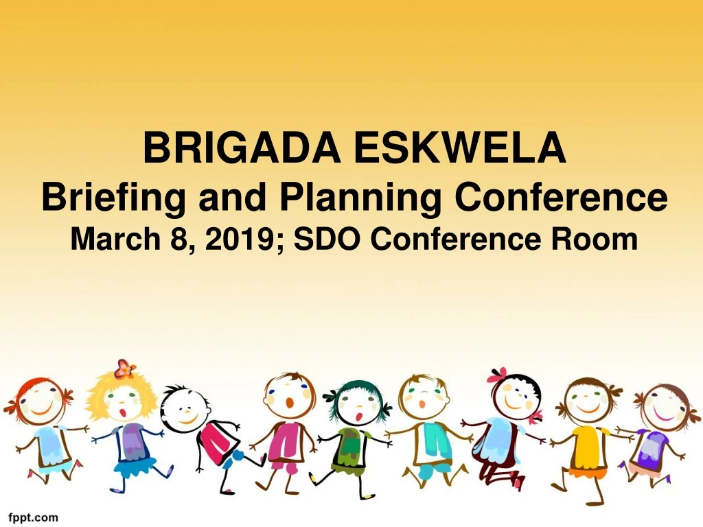 brigada eskwela briefing and planning conference march 8 2019 sdo conference room