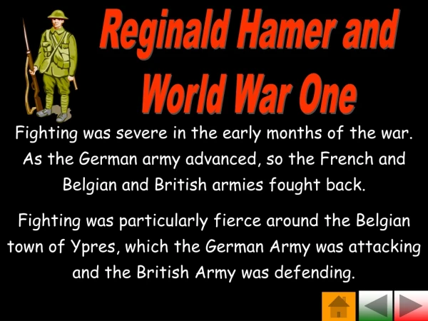 Reginald Hamer and World War One
