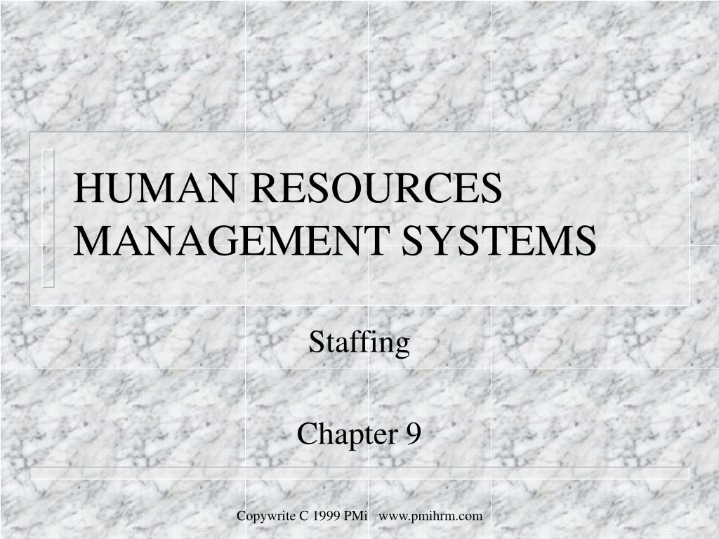 human resources management systems