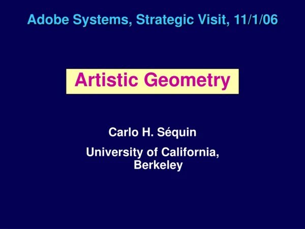 Adobe Systems, Strategic Visit, 11/1/06