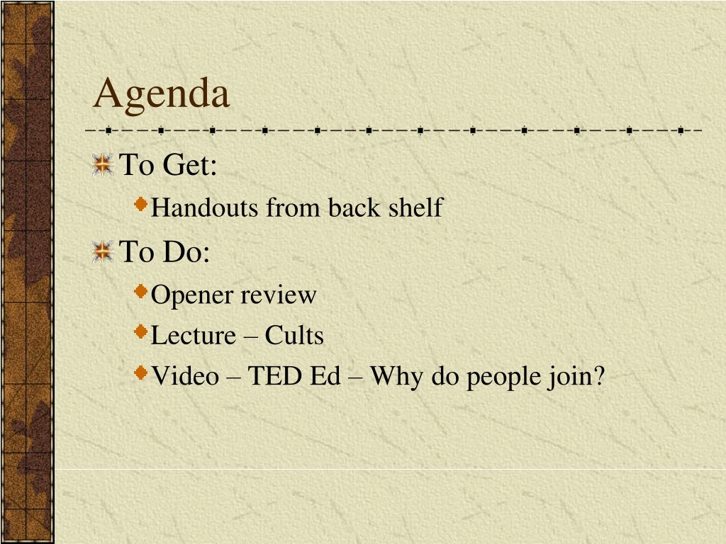 agenda