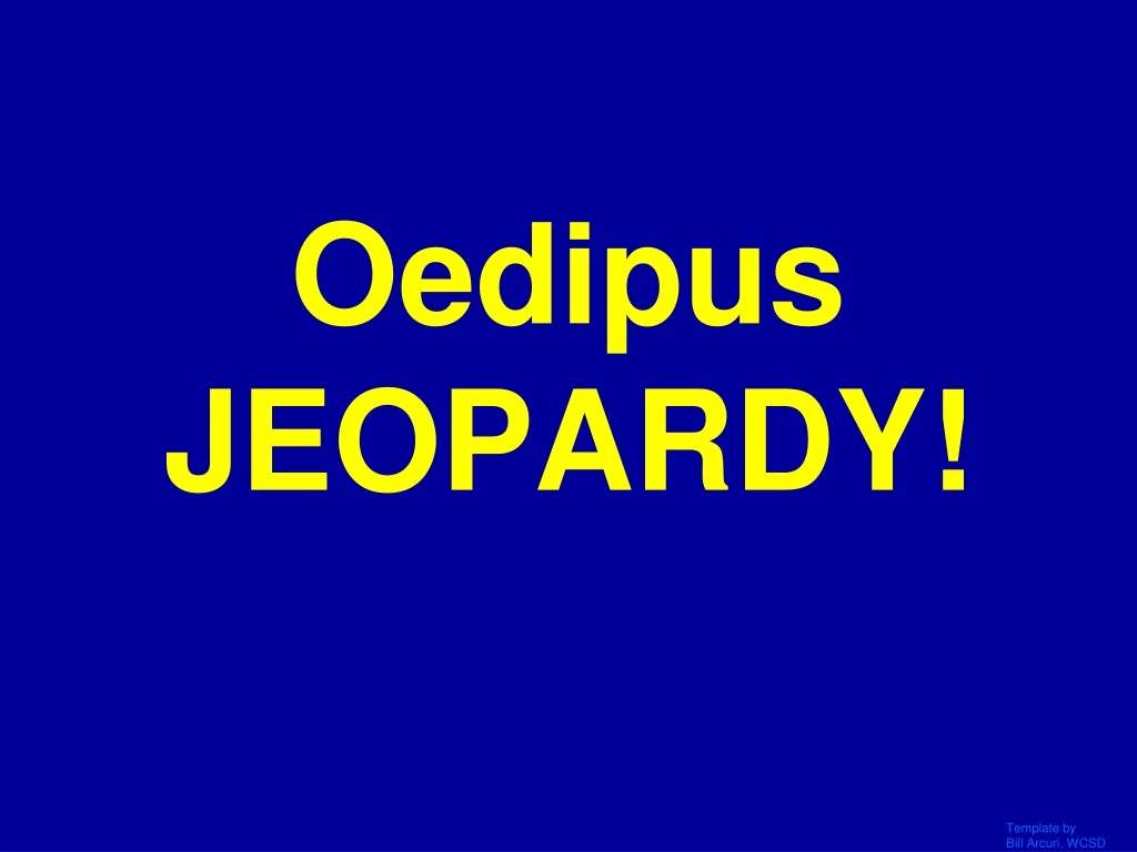 oedipus jeopardy