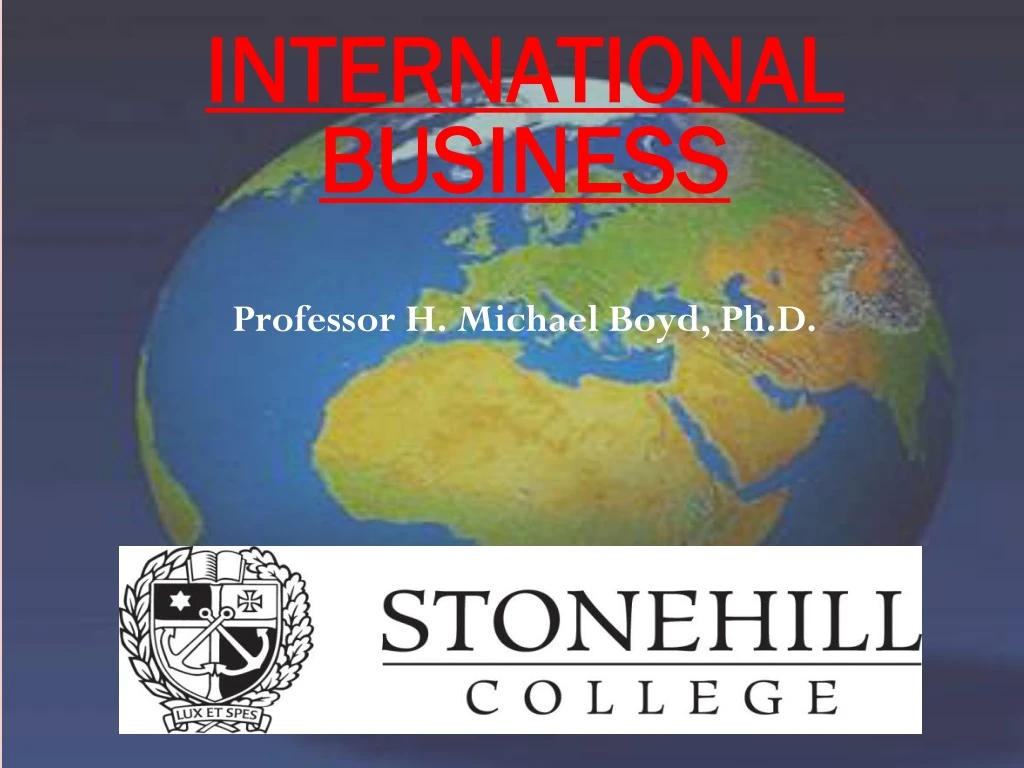 international business professor h michael boyd