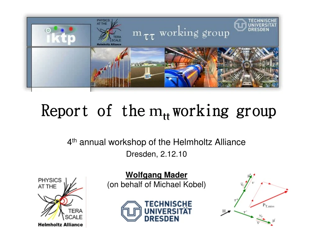 report of the m tt working group