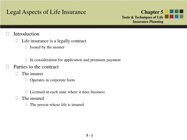 Legal Aspects of Life Insurance