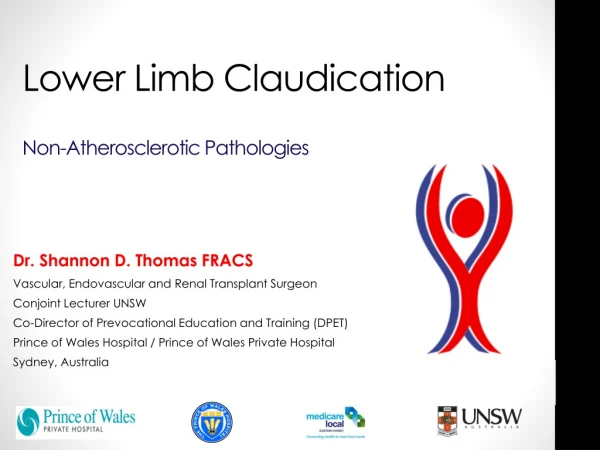 Lower Limb Claudication Non-Atherosclerotic Pathologies