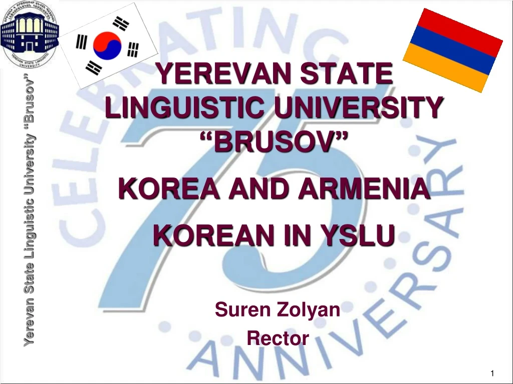 yerevan state linguistic university brusov korea and armenia korean in yslu