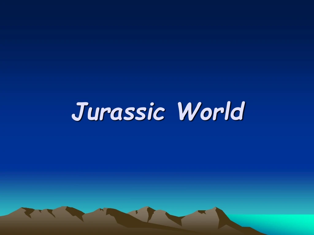 jurassic world