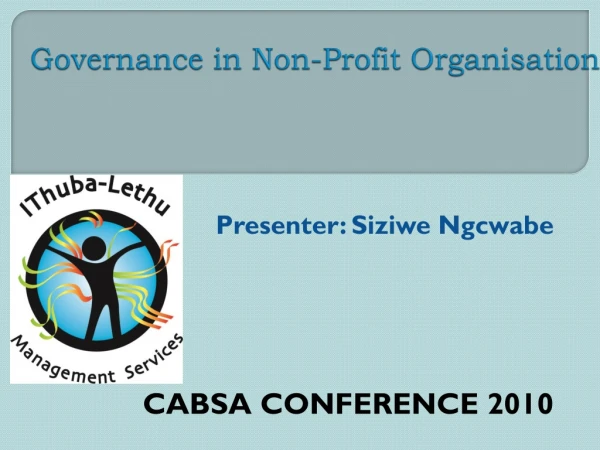 Governance in Non-Profit Organisation