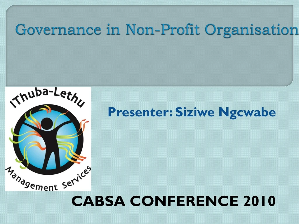 governance in non profit organisation