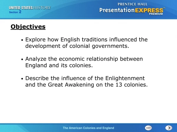 Explore how English traditions influenced the development of colonial governments.