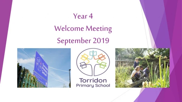 Year 4 Welcome Meeting September 2019