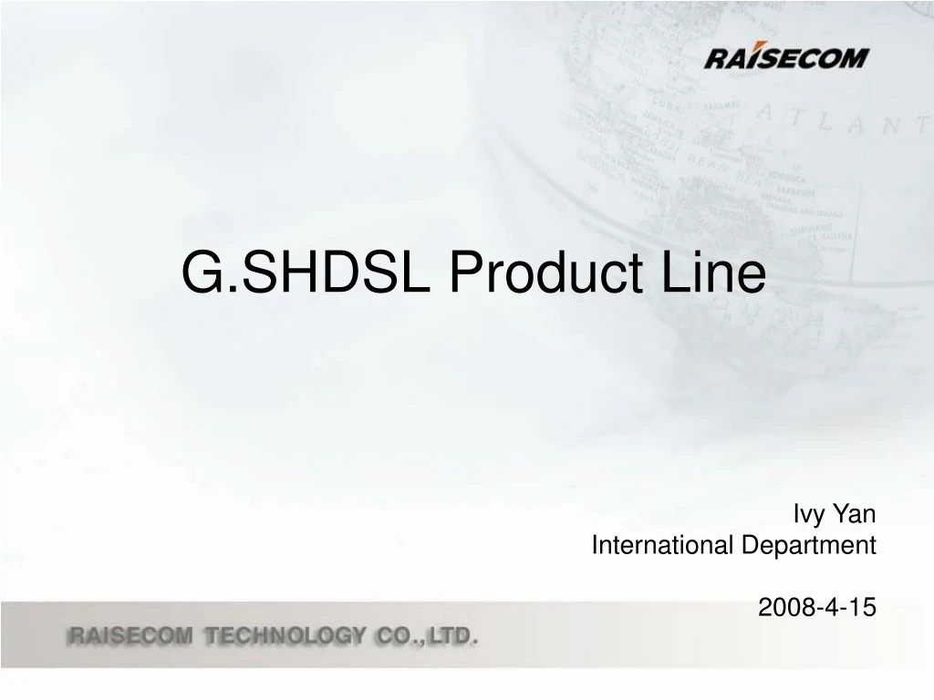 g shdsl product line