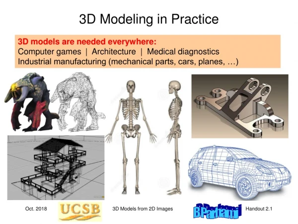 3D Modeling in Practice