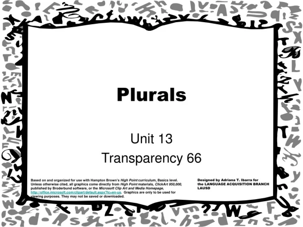 Plurals