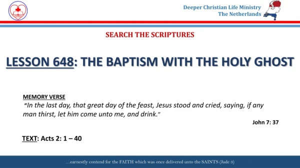 SEARCH THE SCRIPTURES