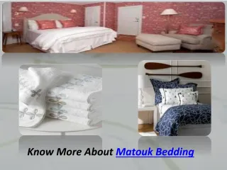 Matouk Bedding - slide 1