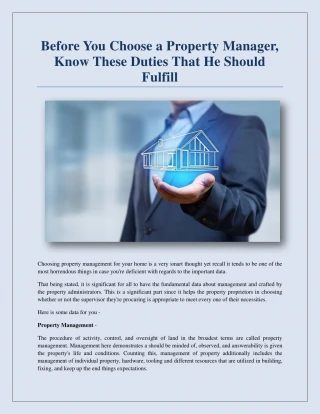 property management - slide 1