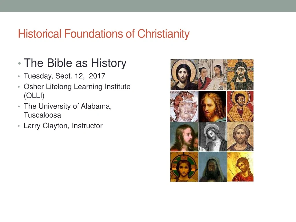 historical foundations of christianity