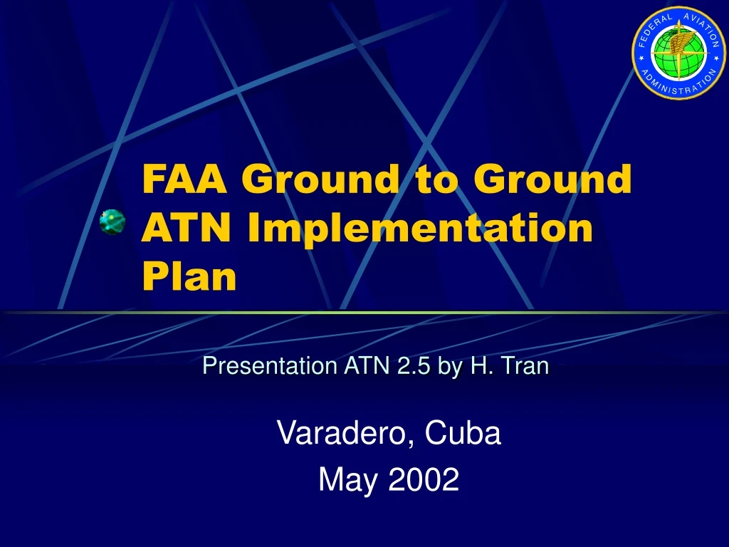 faa ground to ground atn implementation plan