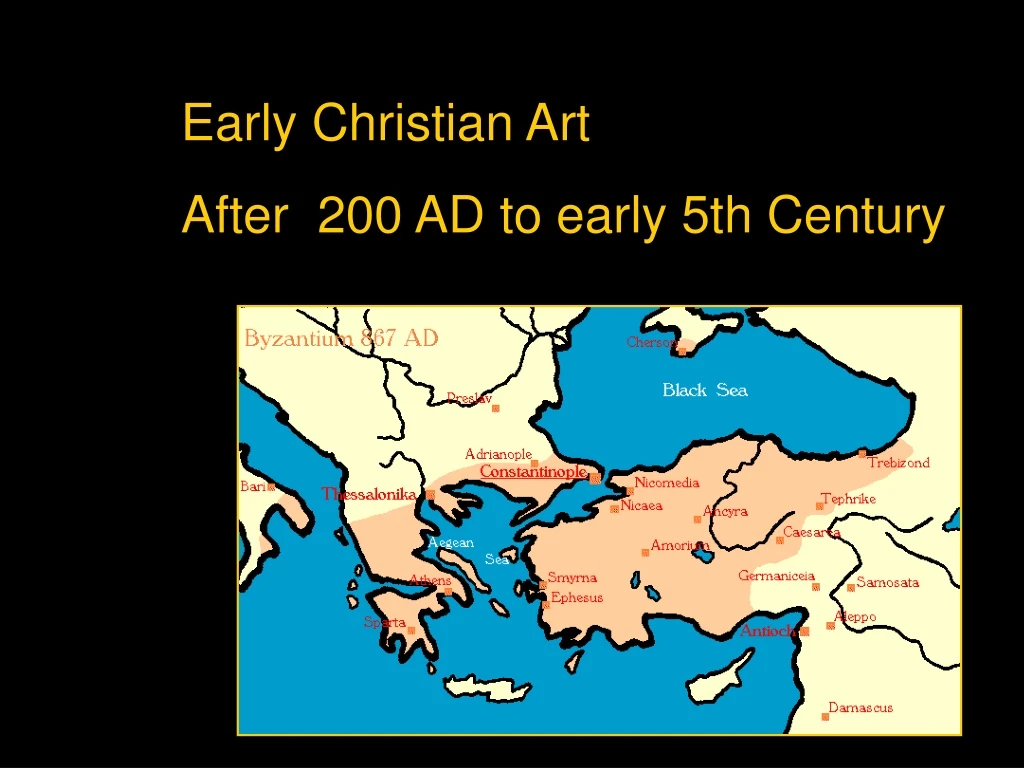early christian art after 200 ad to early